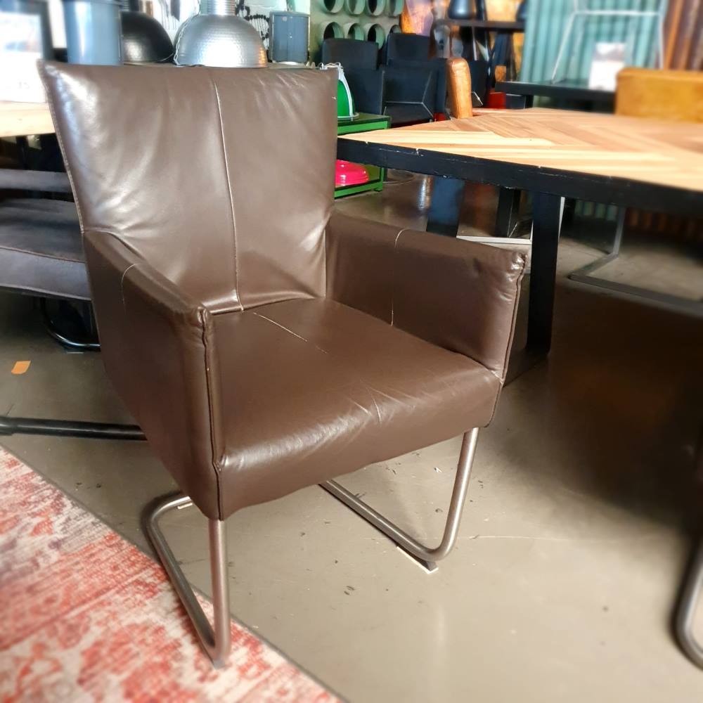 Eetkamerstoel Jess design bruingrijs